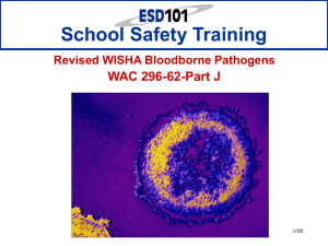Bloodborne Pathogens ESD 101