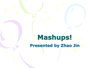 Mashups! - Web Information Retrieval / Natural Language
