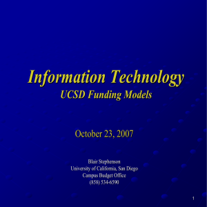 Information Technology Funding Models