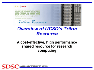 Overview of SDSC Triton - M.Tatineni