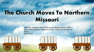 lesson 121 The Church Moves to Northern Missouri Power Pt