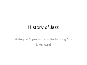 History of Jazz - Breathitt County Schools