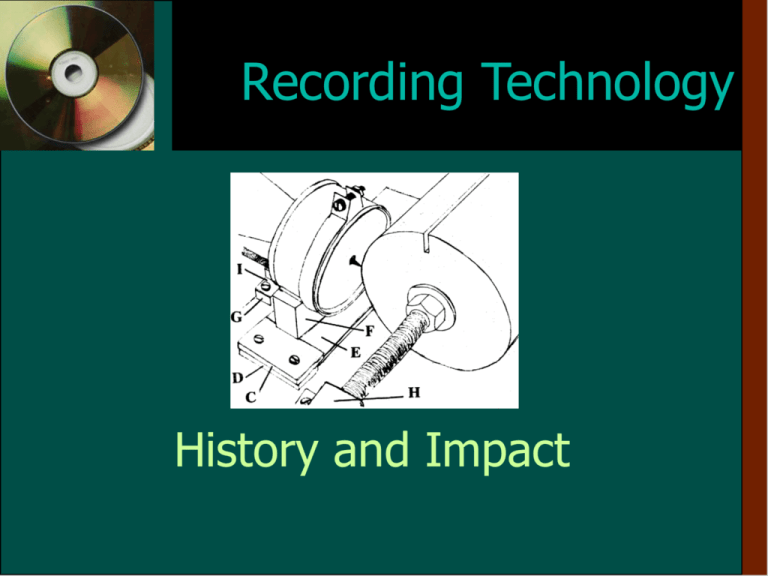History Of Recording