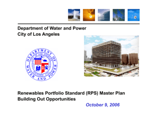 ladwp rps - Independent Energy Producers