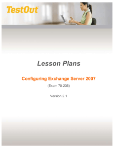 Configuring Exchange Server 2007