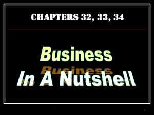Chapters 32, 33, & 34 - Wright State University