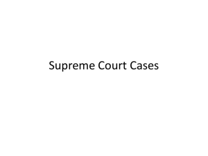 Supreme Court Cases - Owen County Schools