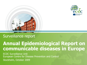Annual Epidemiological Report on communicable diseases in Europe
