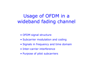 OFDM transmission over fading channels