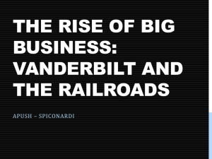 Railroads, Big Business, and the Grange