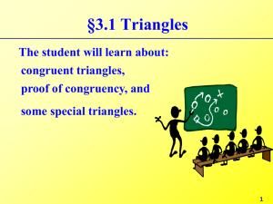 §3.2 Corresponding Parts of Congruent Triangles