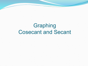 1-6 Csc and Sec Graphs - MrGranquistsTrigonometryPage
