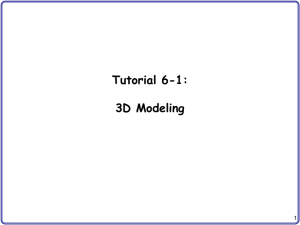 3D modeling