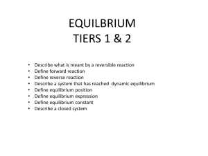 EQUILBRIUM TIERS 1 & 2