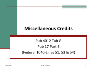 TW Residential Energy Credit