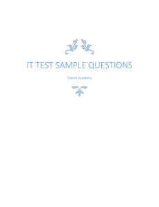 IT Test Sample Questions