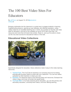 Educational Video Collections