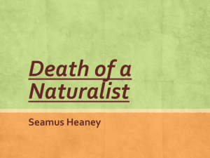 Death of a naturalist powerpoint