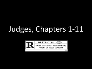 Judges and Ruth - God's Character