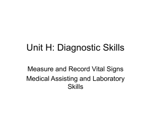 Unit H: Diagnostic Skills