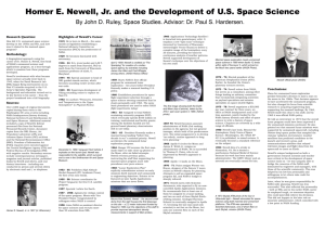Dr. Homer E. Newell and the Development of U.S. Space Science