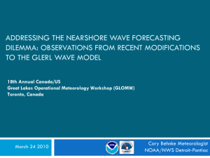 Addressing the Nearshore Wave Forecasting Problem