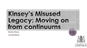 Kinsey's Misused Legacy: Moving on from continuums