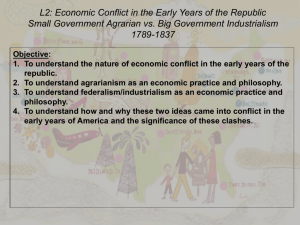Early Economic Debate Founding Period