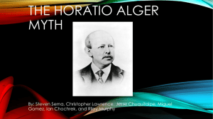 Horatio Alger - White Plains Public Schools