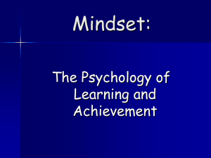 Mindset presentation for teaching children