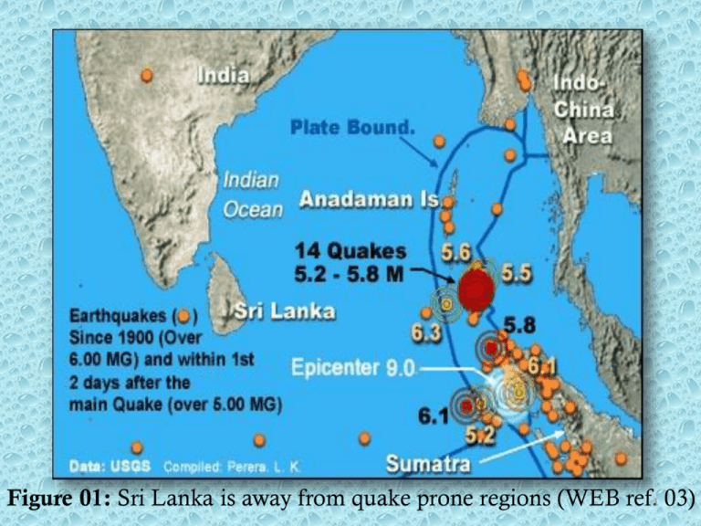 sri lanka map tsunami