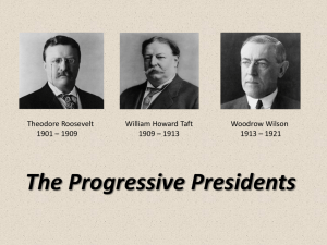 US History Lesson Plan - Progressive Presidents - 3