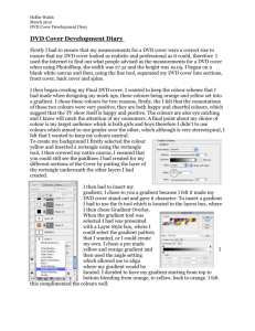 DVD Cover Development Diary
