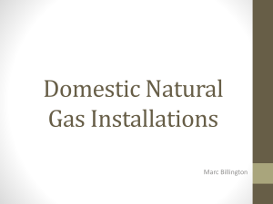 Domestic Natural Gas Installations