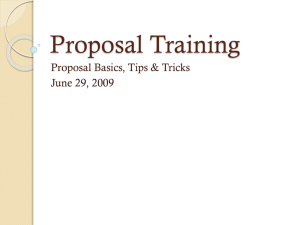 Proposal Training - Purdue University