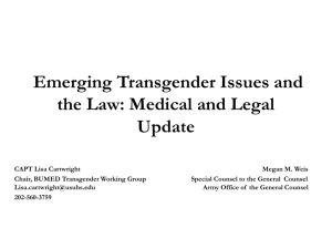 Transgender Issues and the Law
