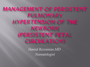 Persistent Fetal Circulation