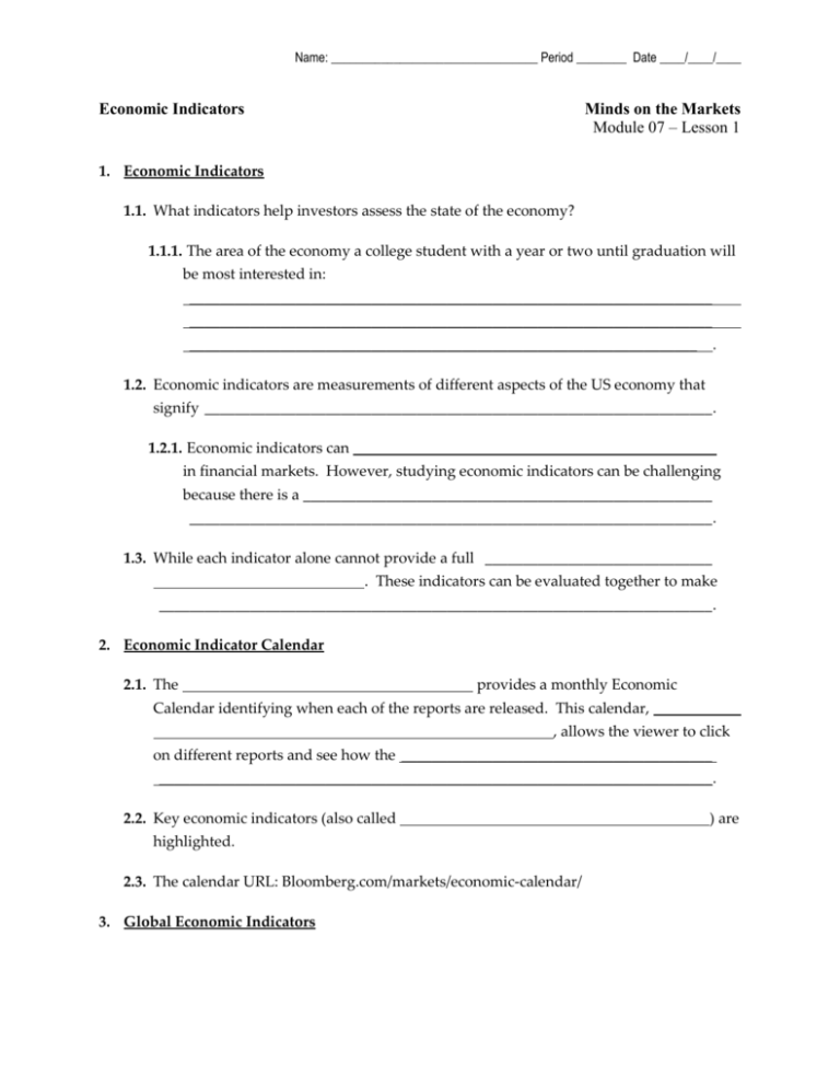 Economic Indicators