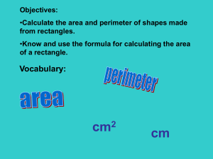 Maths Booster Lesson 9 Area and Perimeter