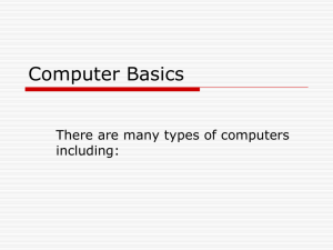 Computer Basics Information PowerPoint