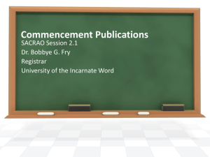 M2.1 Commencement Publications