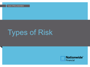 Types of Risk - Nationwide Mutual Insurance