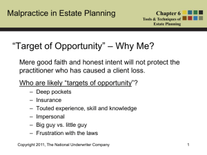 Tools & Techniques of Estate Planning