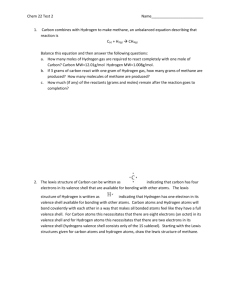 Chem 22 Test 2 Name_________________________ Carbon