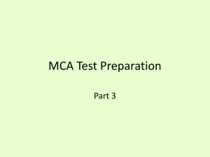 MCA Test Prep Answers Part 3