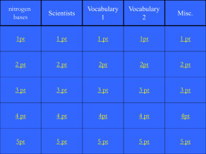 Biology Matter Jeopardy