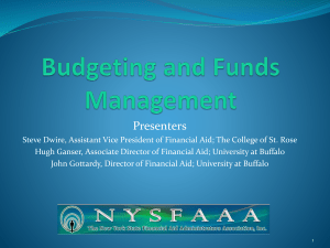 Budgeting and Funds Management