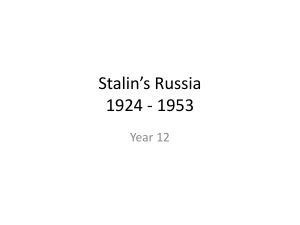 Stalin's Russia 1924