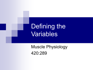Presentation 1: Defining the variables