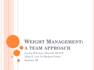 Weight Management: a team approach